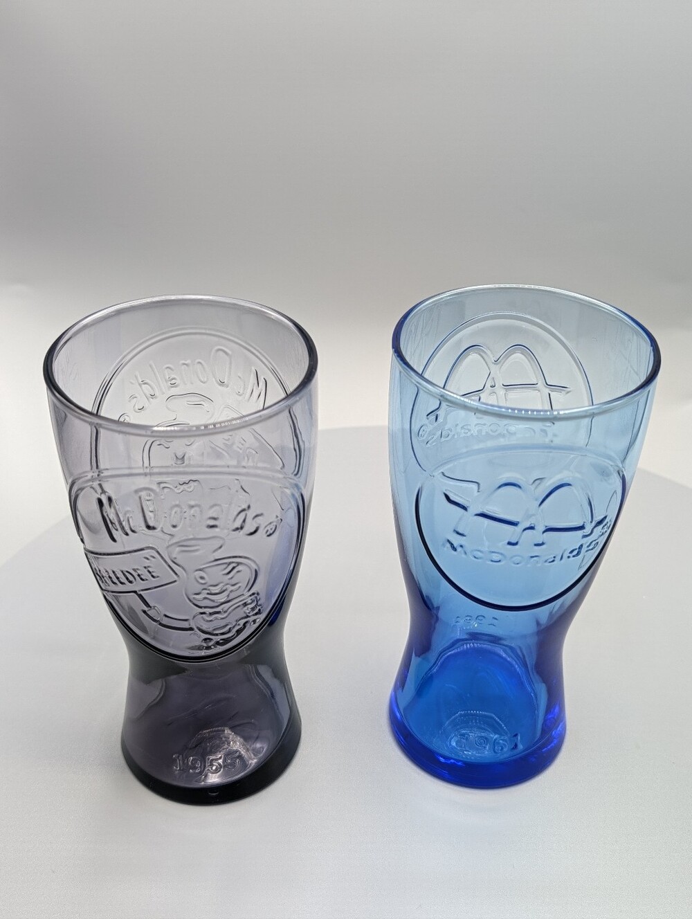 Vintage Style McDonald's Collector Glasses Set • Retro McDonald's 1955 & 1961 Gl